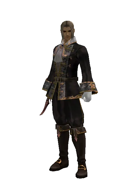 Dagger of Adept on a male Human fighter, front view