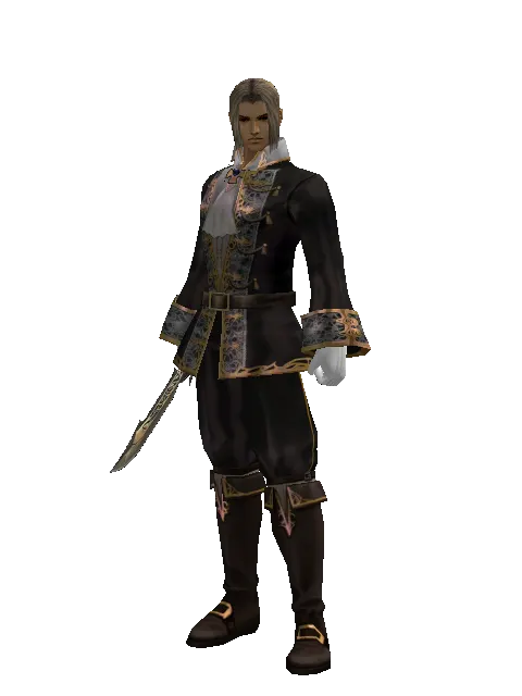 Dark Screamer on a male Human fighter, front view