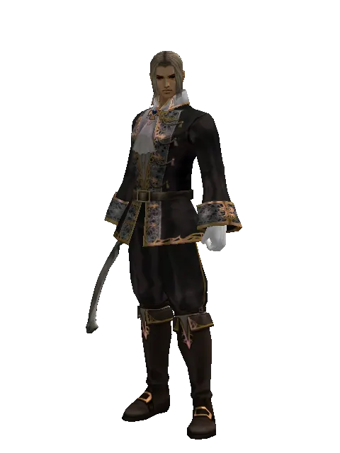 Kukuri on a male Human fighter, front view