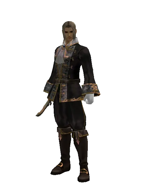 Neti's Dagger on a male Human fighter, front view
