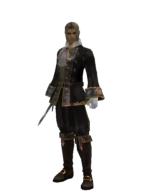 Sword Breaker on a male Human fighter, front view
