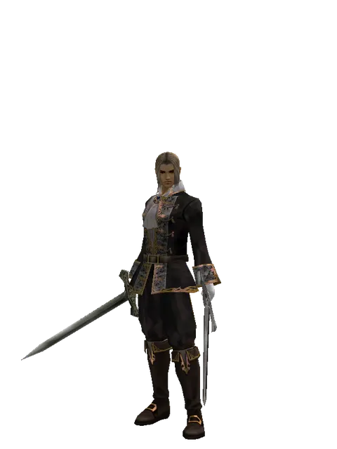 Artisan's Sword*Sword of Revolution on a male Human fighter, front view