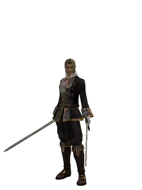 Bastard Sword*Bastard Sword on a male Human fighter, front view
