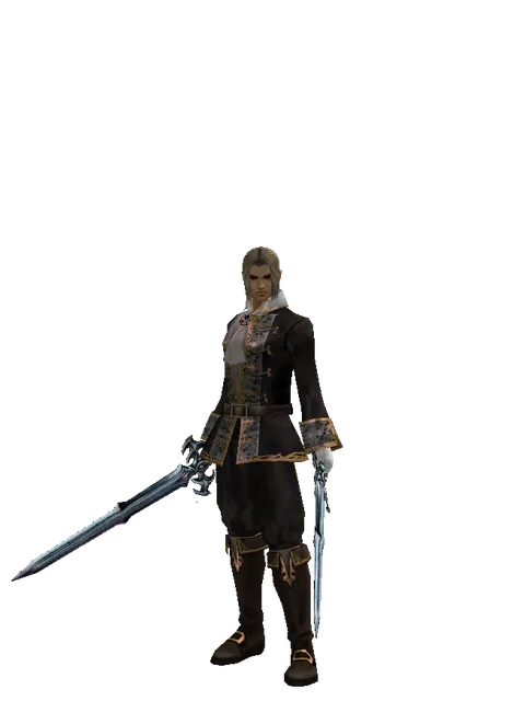 Caliburs*Caliburs on a male Human fighter, front view