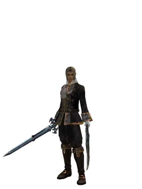 Caliburs*Sword of Limit on a male Human fighter, front view