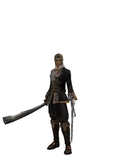 Crimson Sword*Sword of Revolution on a male Human fighter, front view