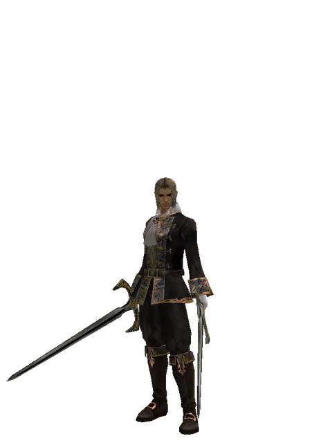 Knight's Sword*Knight's Sword on a male Human fighter, front view
