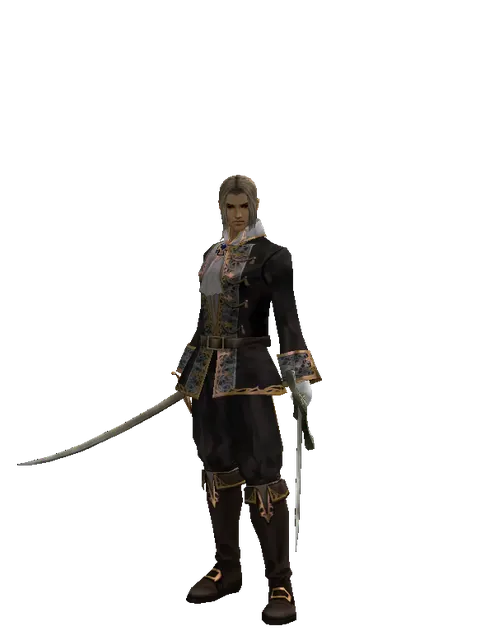 Saber*Artisan's Sword on a male Human fighter, front view