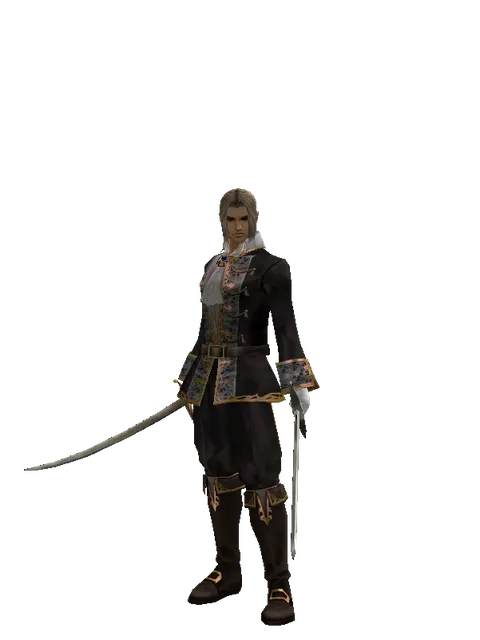 Saber*Bastard Sword on a male Human fighter, front view