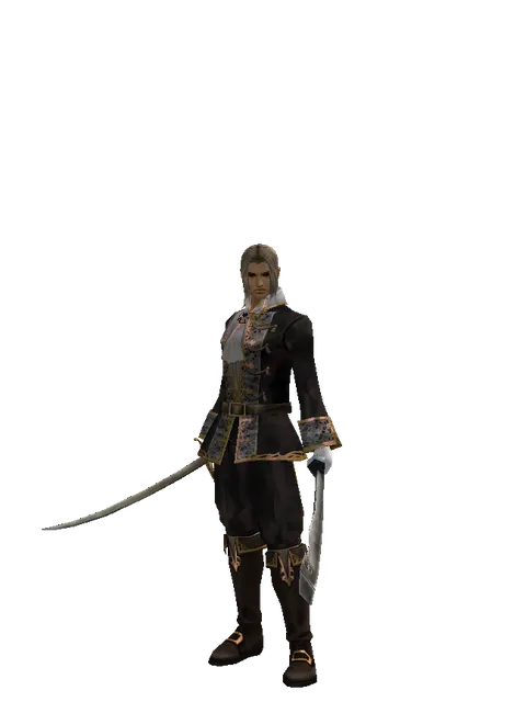 Saber*Crimson Sword on a male Human fighter, front view