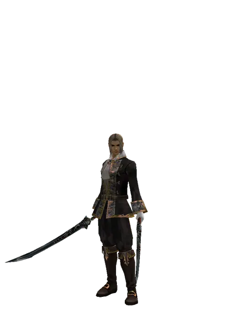 Samurai Long Sword*Samurai Long Sword on a male Human fighter, front view