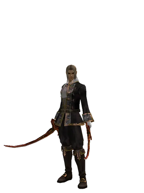 Shamshir*Shamshir on a male Human fighter, front view