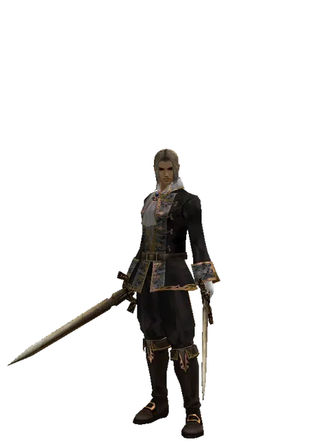 Spinebone Sword*Spinebone Sword on a male Human fighter, front view