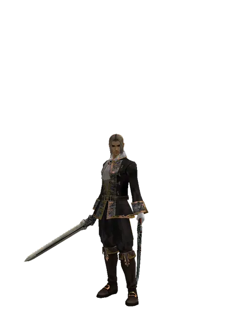 Spirit Sword*Samurai Long Sword on a male Human fighter, front view