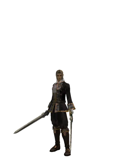 Spirit Sword*Sword of Delusion on a male Human fighter, front view