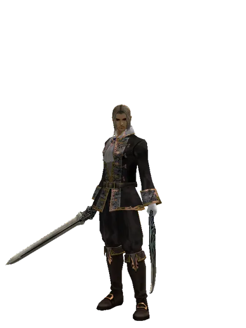 Spirit Sword*Sword of Limit on a male Human fighter, front view