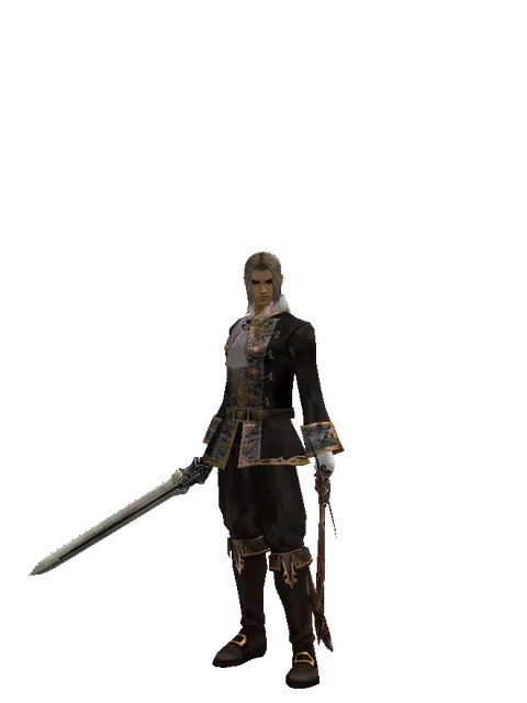 Spirit Sword*Sword of Nightmare on a male Human fighter, front view