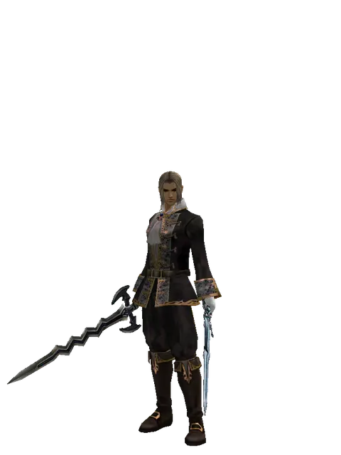 Stormbringer*Caliburs on a male Human fighter, front view