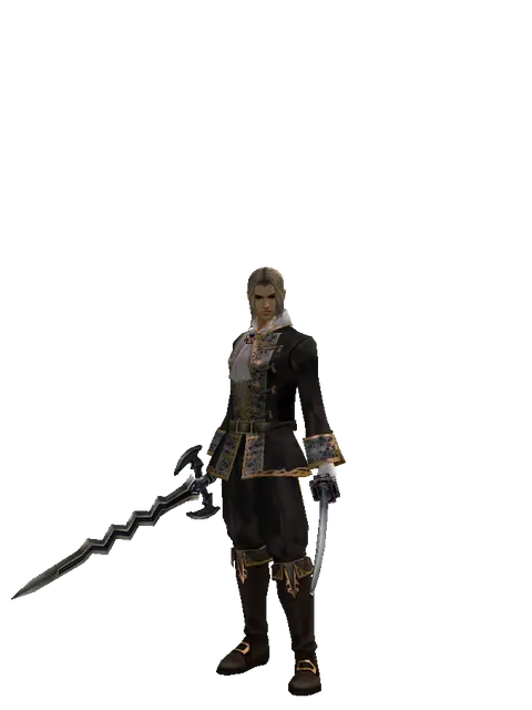 Stormbringer*Katana on a male Human fighter, front view