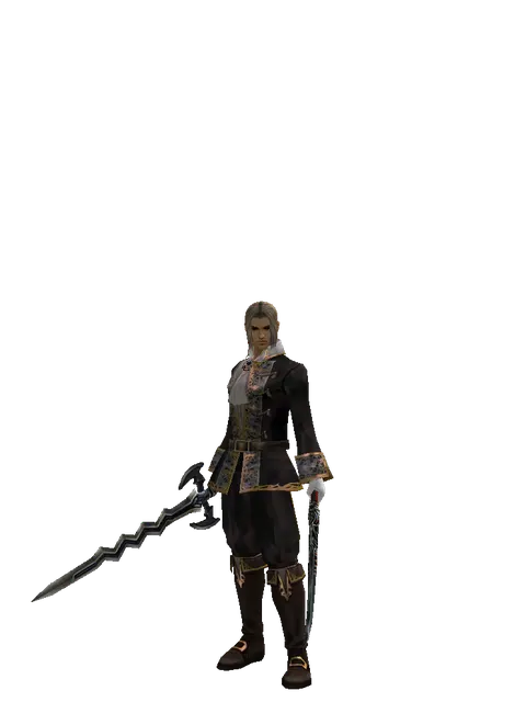Stormbringer*Samurai Long sword on a male Human fighter, front view