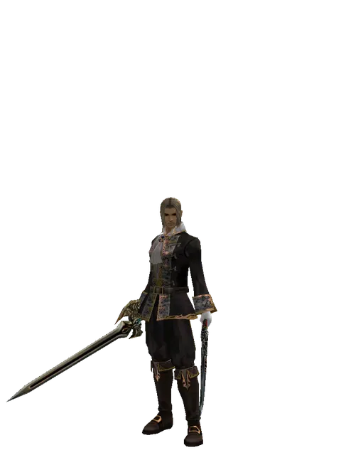 Sword of Delusion*Samurai Long Sword on a male Human fighter, front view