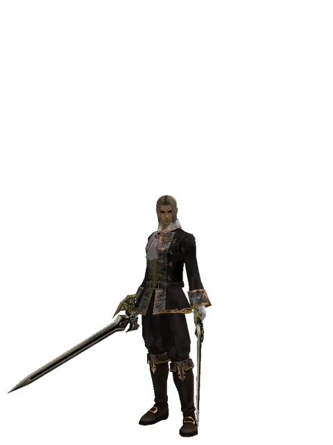 Sword of Delusion*Sword of Delusion on a male Human fighter, front view