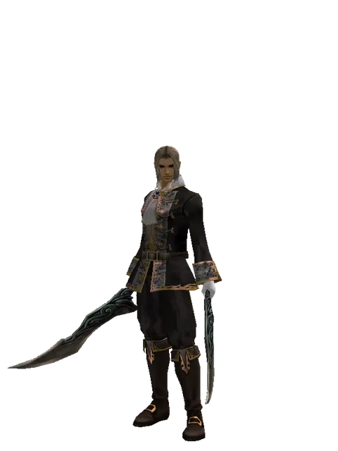 Sword of Limit*Sword of Limit on a male Human fighter, front view