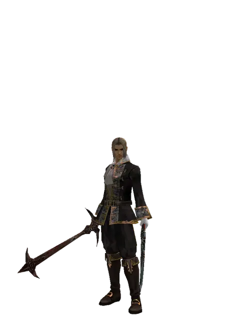 Sword of Nightmare*Samurai Long Sword on a male Human fighter, front view