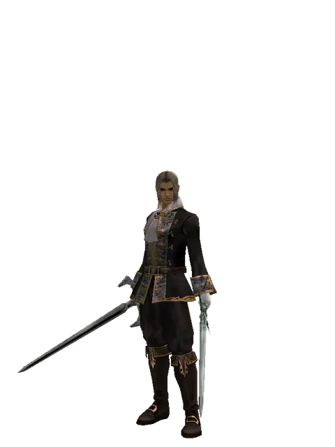 Sword of Revolution*Elven Long Sword on a male Human fighter, front view