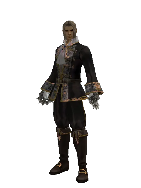 Bellion Cestus on a male Human fighter, front view