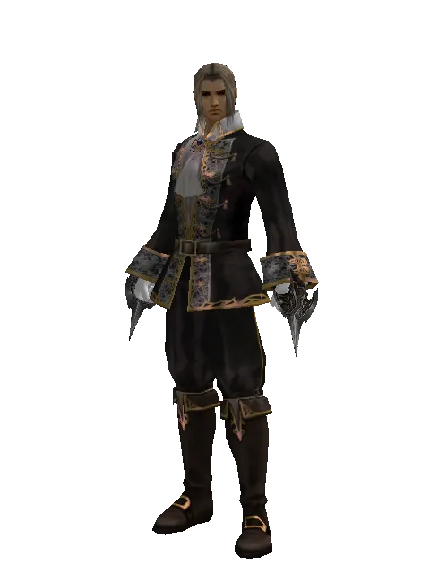 Great Pata on a male Human fighter, front view