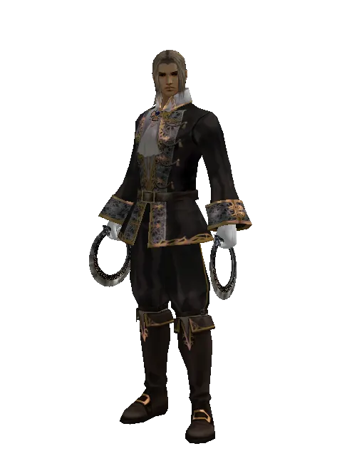 Pata on a male Human fighter, front view