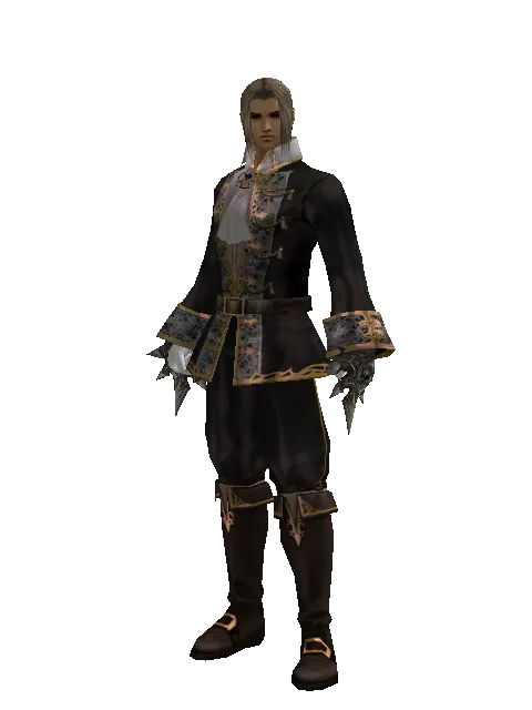 Scallop Jamadhr on a male Human fighter, front view