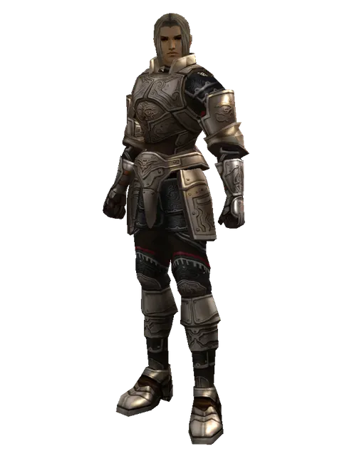 Compound Set on a male Human fighter, front view