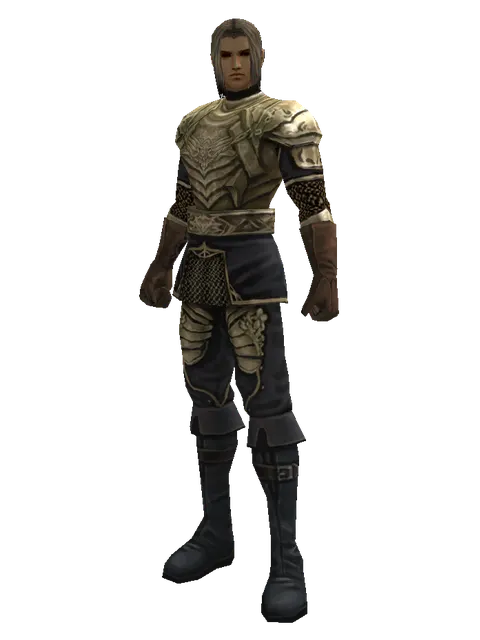 Compound Scale (heavy armor) on a male Human fighter, front view