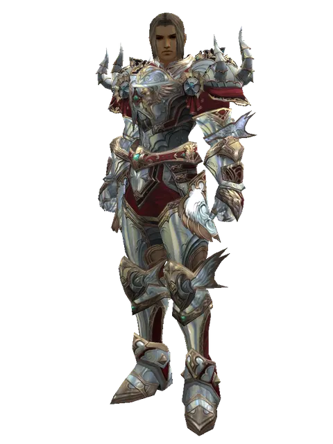 Dynasty Platinum [Force Master] (heavy armor) on a male Human fighter, front view