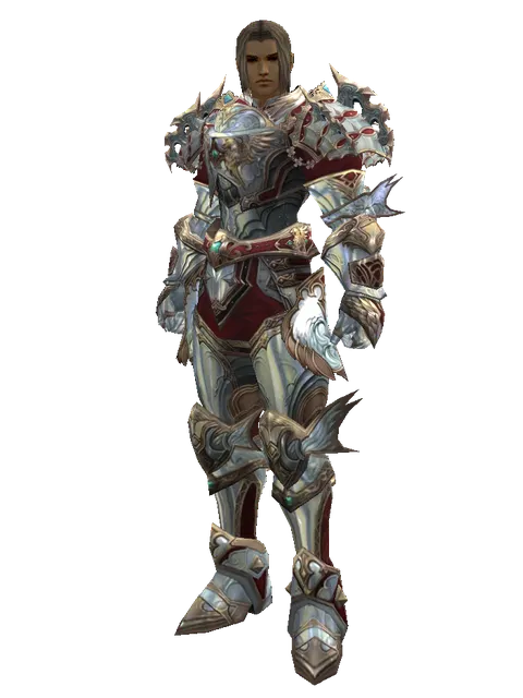Dynasty Platinum [Weapon Master] (heavy armor) on a male Human fighter, front view