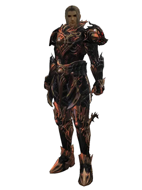 Vesper Set - Heavy on a male Human fighter, front view