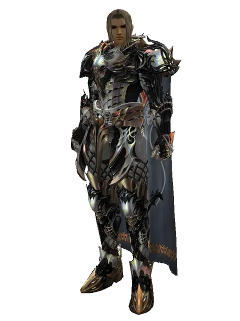 Vesper Set - Heavy on a male Human fighter, front view