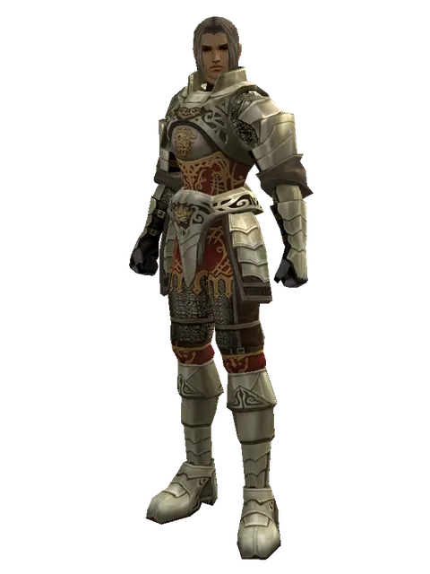 Zubei's Set on a male Human fighter, front view