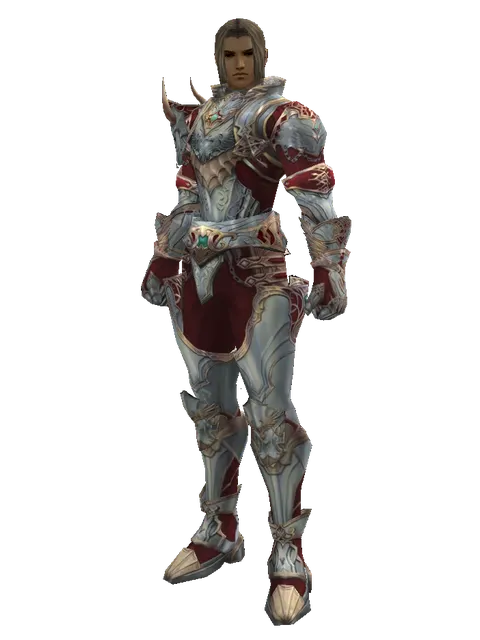 Dynasty Leather Set on a male Human fighter, front view