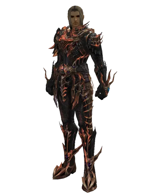 Vesper (light armor) on a male Human fighter, front view
