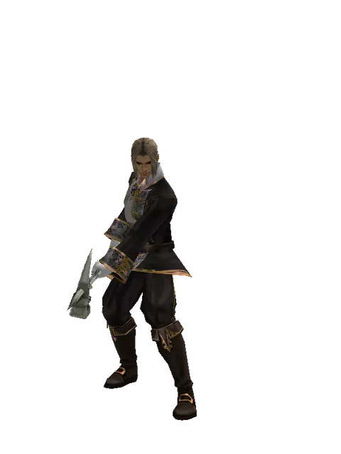 War Hammer on a male Human fighter, front view