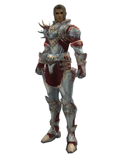 Dynasty Set - Robe on a male Human fighter, front view