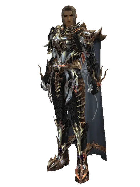 Vesper Set - Robe on a male Human fighter, front view
