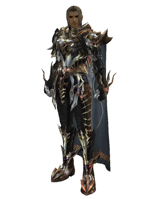Vesper Set - Robe on a male Human fighter, front view
