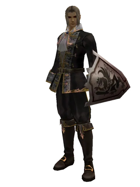Eldarake on a male Human fighter, front view