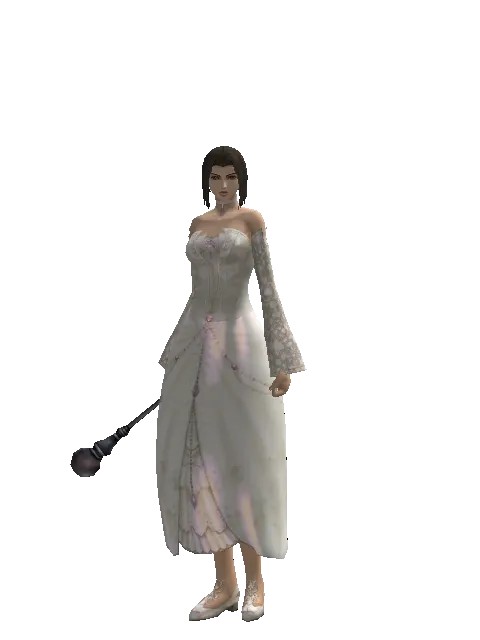 Apprentice's Wand on a female Human mystic, front view