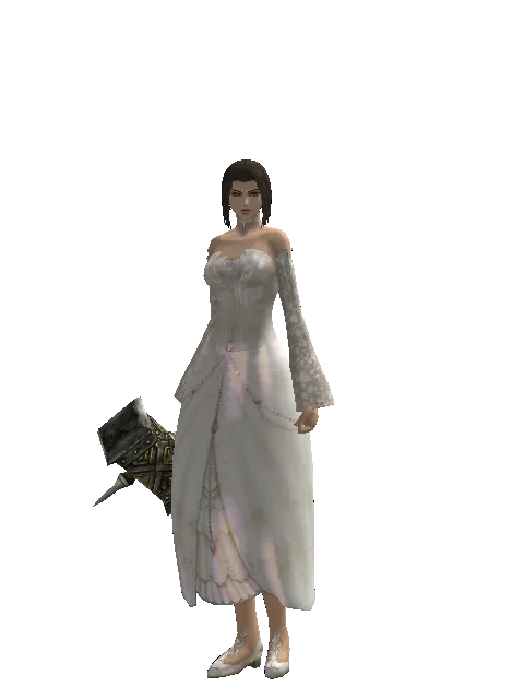Big Hammer on a female Human mystic, front view