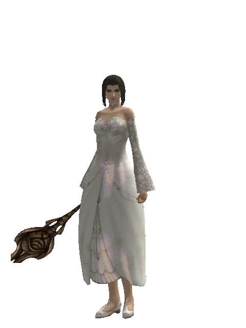 Club of Nature on a female Human mystic, front view